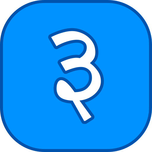 Number 3 Generic color lineal-color icon