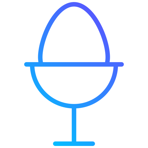 huevo duro Generic gradient outline icono