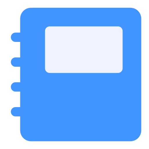 adresboek Generic color fill icoon