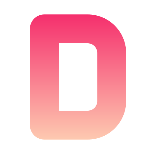 文字d Generic gradient fill icon