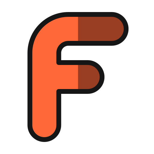 文字f Generic color lineal-color icon