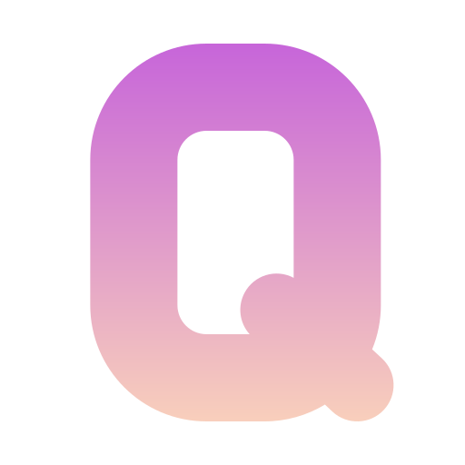letter q Generic gradient fill icoon