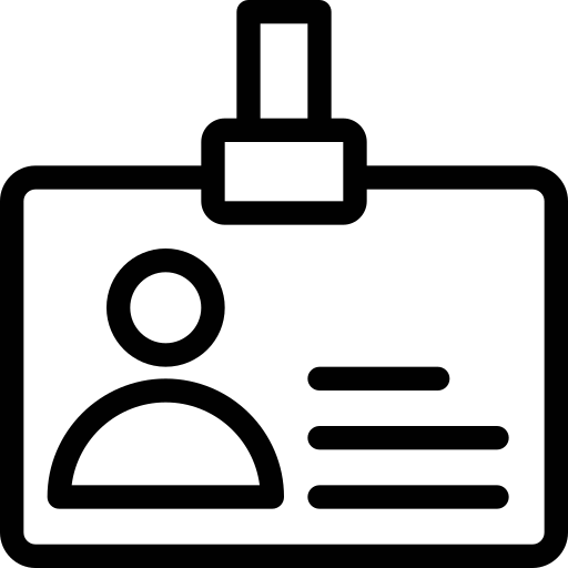 名刺 Generic outline icon