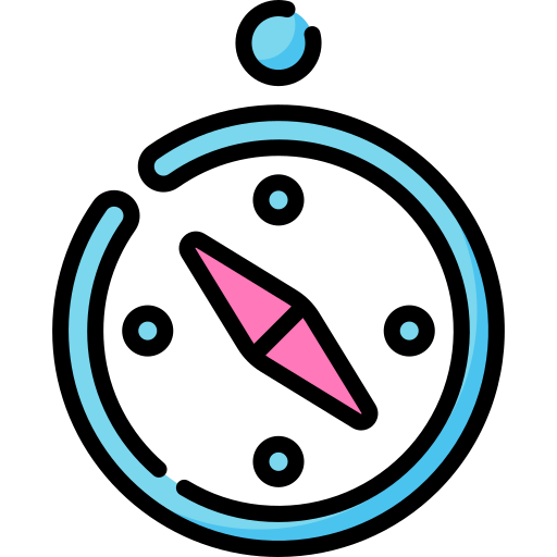 Neon compass Special Lineal color icon