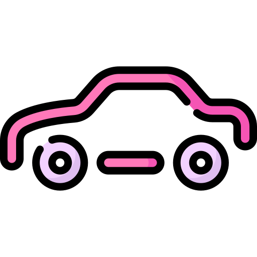 Neon car Special Lineal color icon