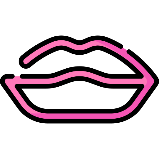 labios de neón Special Lineal color icono