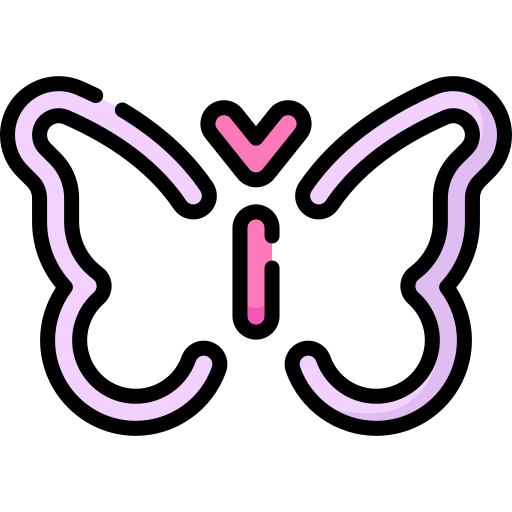 mariposa de neón Special Lineal color icono