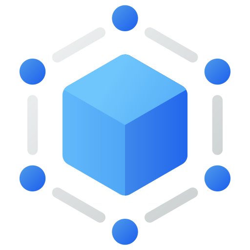 blockchain Generic gradient fill ikona