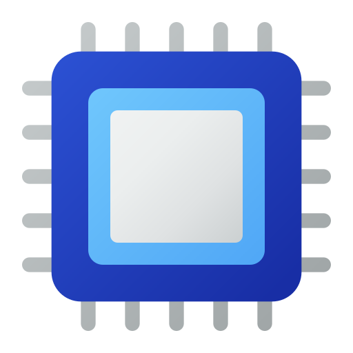 プロセッサー Generic gradient fill icon