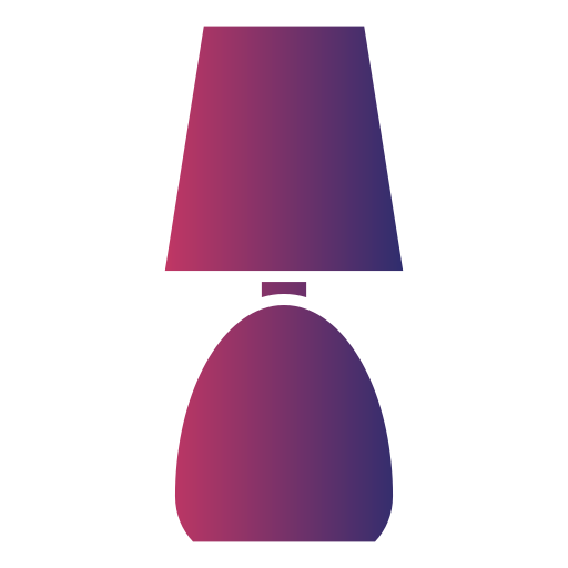 lâmpada de mesa Generic gradient fill Ícone