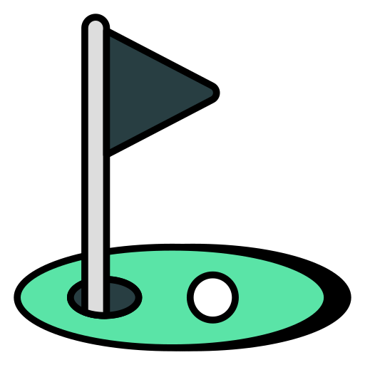 Golf course Generic color lineal-color icon