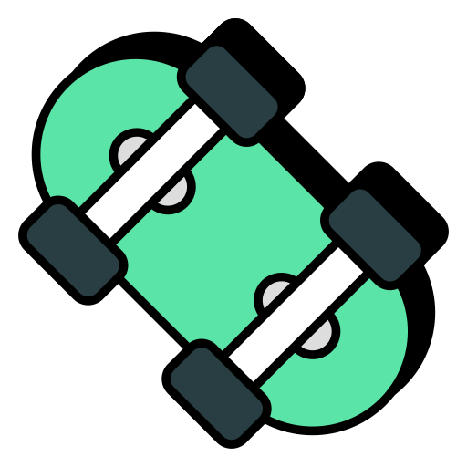 Skate board Generic color lineal-color icon
