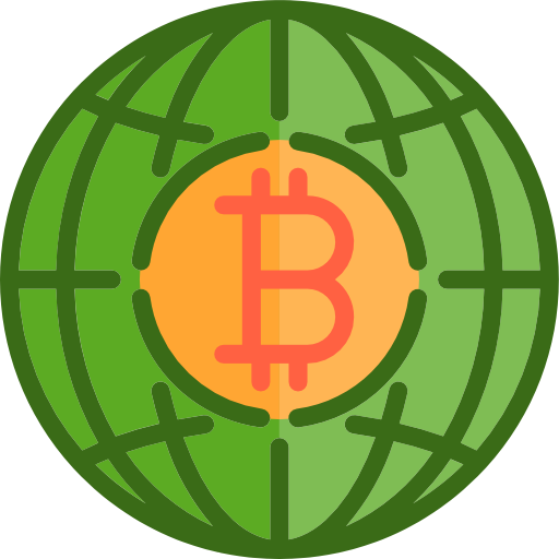 Bitcoin srip Flat icon