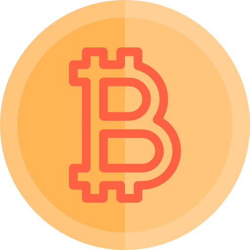 bitcoins srip Flat icono