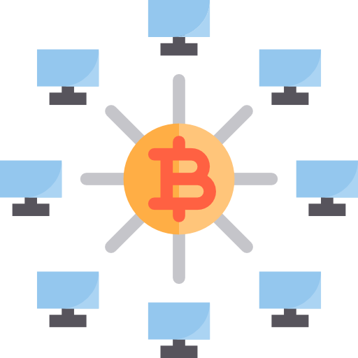 bitcoin srip Flat Icône