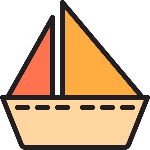 segelboot Catkuro Lineal Color icon