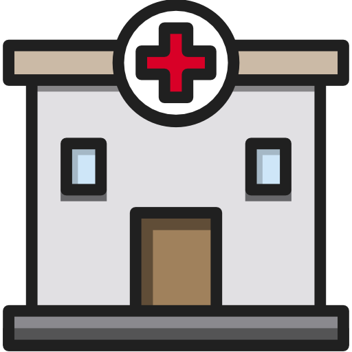 Hospital Payungkead Lineal Color icon