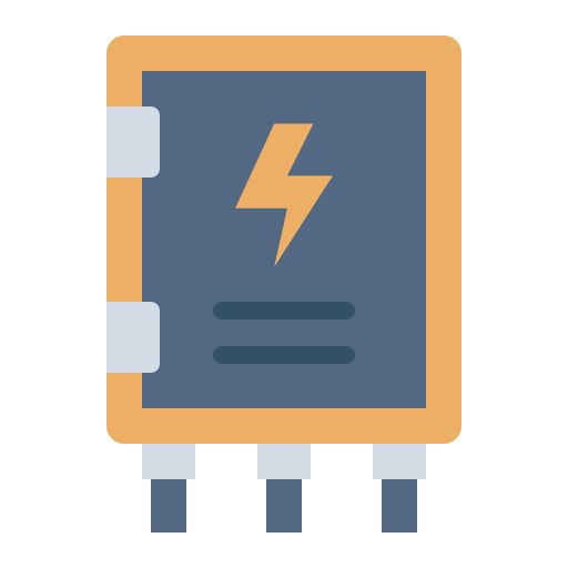 panel elektryczny Generic color fill ikona