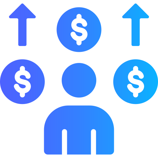 niezależność finansowa Generic gradient fill ikona