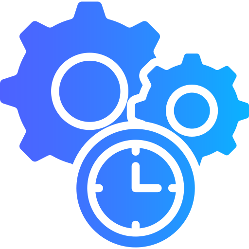 Time optimization Generic gradient fill icon