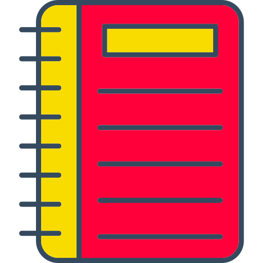 ノートブック Generic color lineal-color icon