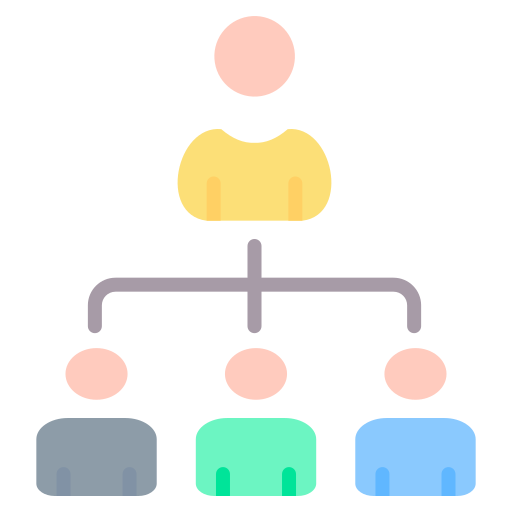 organisatiestructuur Generic color fill icoon