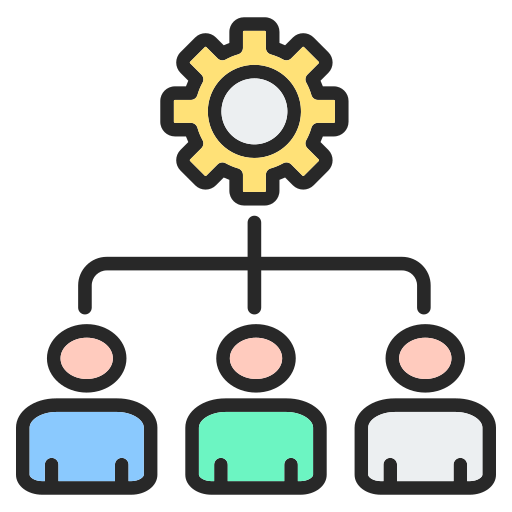 organisatiestructuur Generic color lineal-color icoon