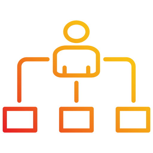 structure d'organisation Generic gradient outline Icône