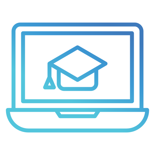 Online learning Generic gradient outline icon