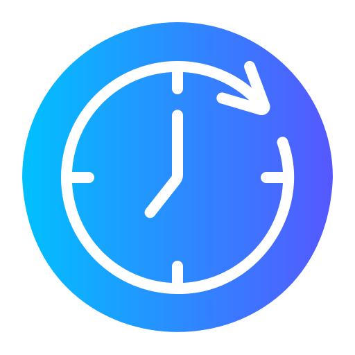 reloj Generic gradient fill icono