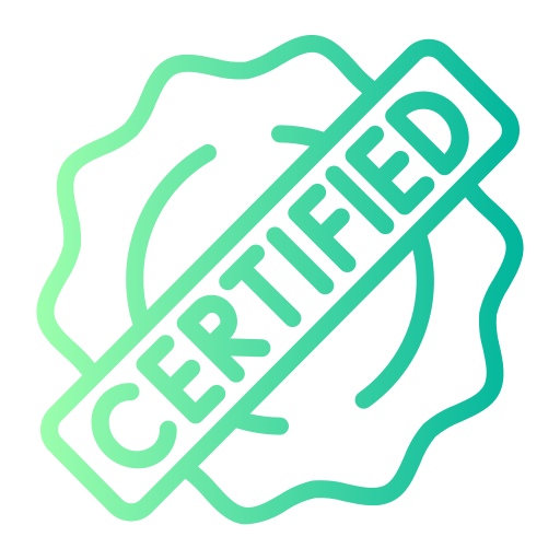 Certified Generic gradient outline icon