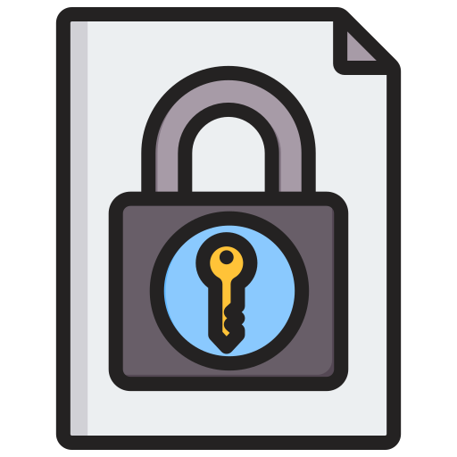 certyfikat klucza publicznego Generic color lineal-color ikona