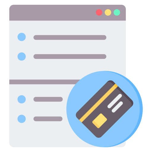 Web payment Generic color fill icon