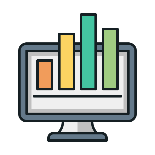 Bar graph Generic color lineal-color icon