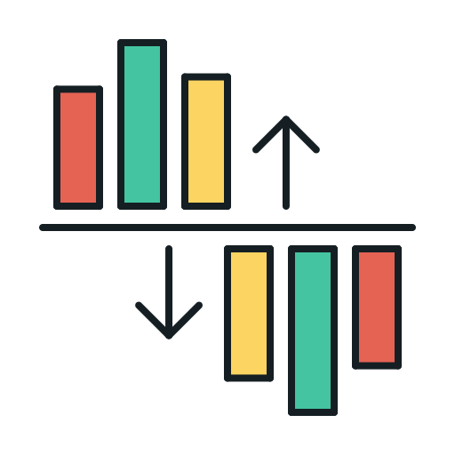 pasek wykresu Generic color lineal-color ikona