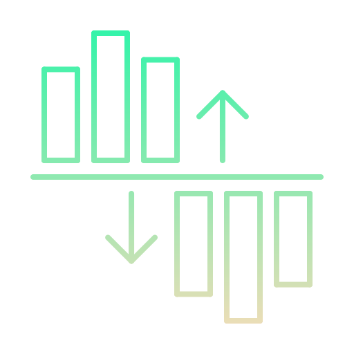 pasek wykresu Generic gradient outline ikona