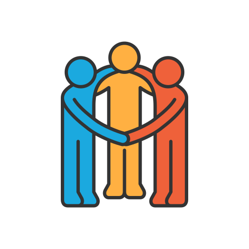 Friendship Generic color lineal-color icon