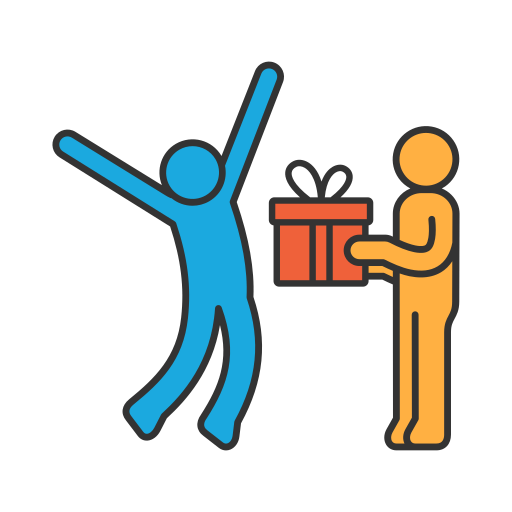 Give a gift Generic color lineal-color icon