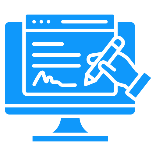 Digital signature Generic color fill icon