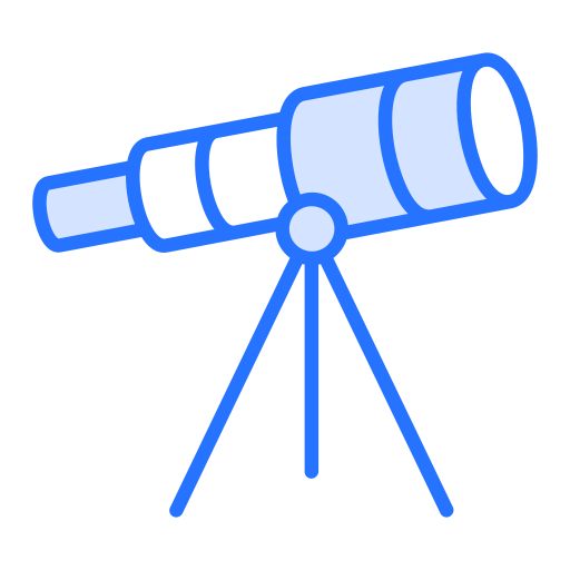 teleskop Generic color lineal-color ikona