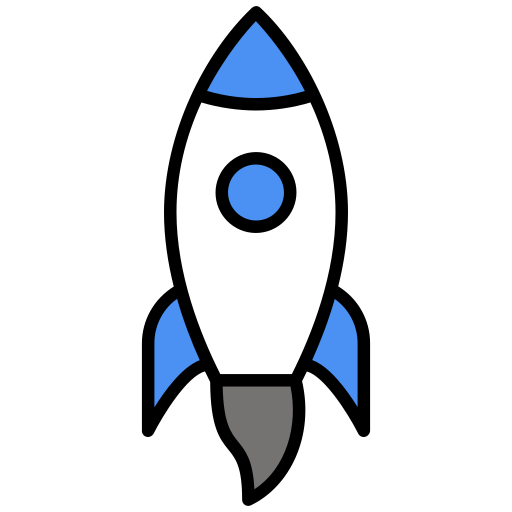 Ракета Generic color lineal-color иконка