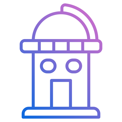Observatory Generic gradient outline icon