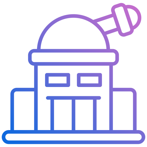 Observatory Generic gradient outline icon