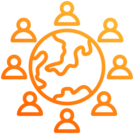 population Generic gradient outline Icône