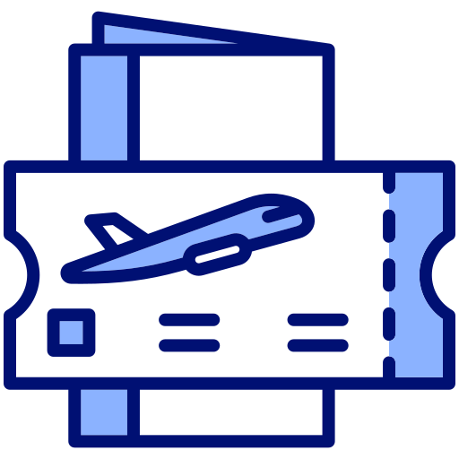 비행기 티켓 Generic color lineal-color icon