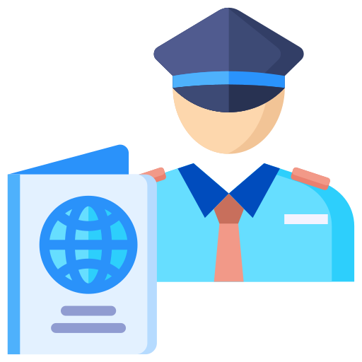 Immigration officer Generic color fill icon