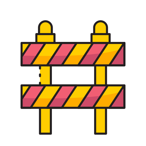 bariera ruchu Generic color lineal-color ikona