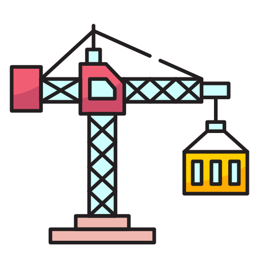 Construction crane Generic color lineal-color icon