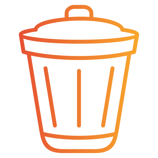 Trash can Generic gradient outline icon