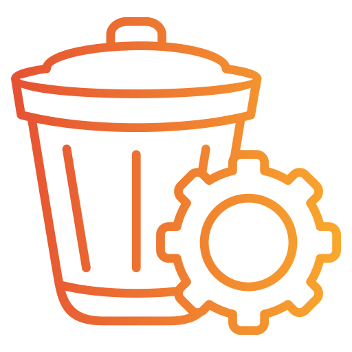 Waste management Generic gradient outline icon